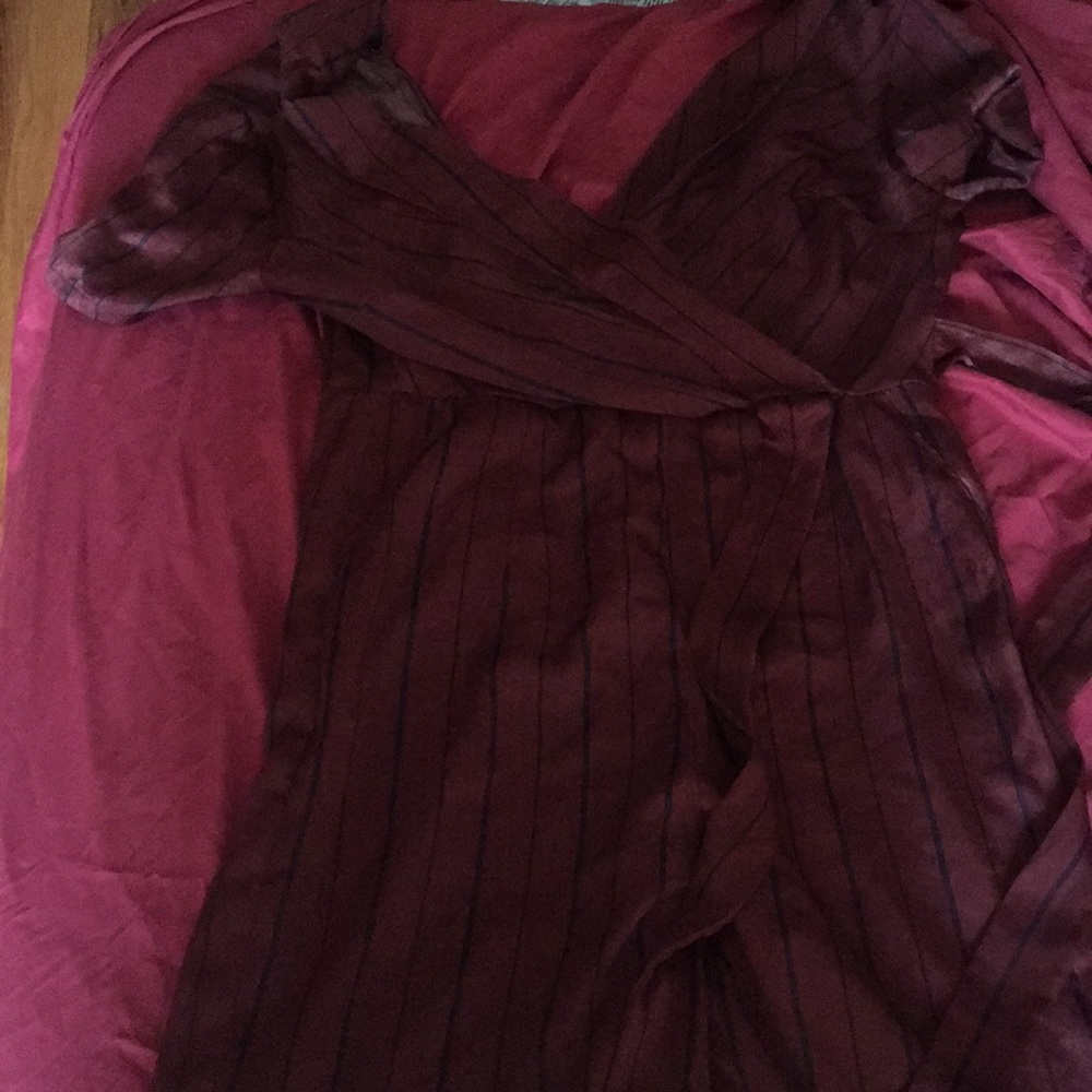 Burgundy jumpsuit